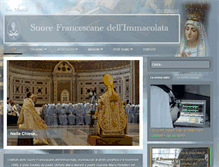 Tablet Screenshot of cuoreimmacolato.com